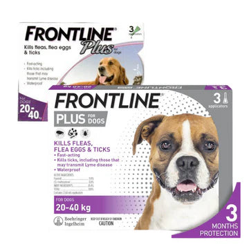 FRONTLINE PLUS犬用防蝨防牛蜱滴劑 - Large Dogs (20-40kg) - Purple