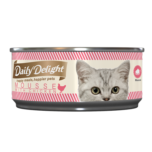 *原箱優惠* Daily Delight Cat Pure & Mousse 系列80g貓罐頭 -24罐 (不可混款)