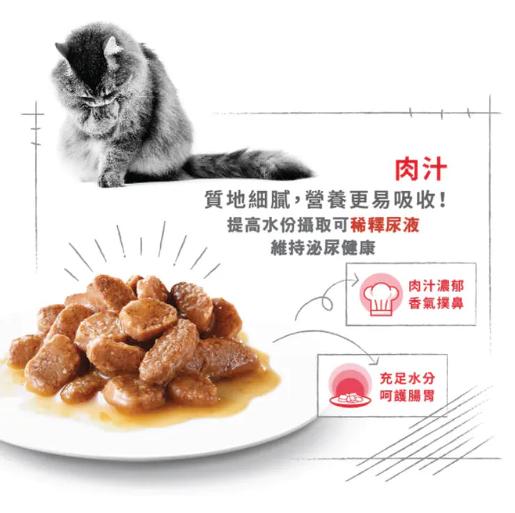 Royal Canin 法國皇家貓濕糧 - 成貓泌尿道加護營養主食濕糧 (肉汁) /FCN URINARY CARE (GRAVY) 85G