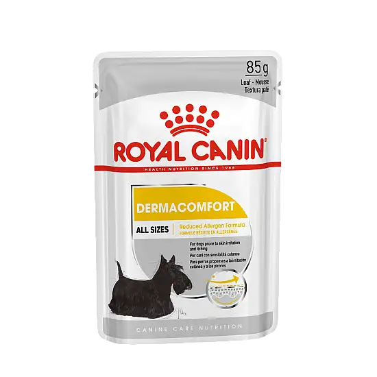 ROYAL CANIN 法國皇家狗乾糧 - 成犬皮膚敏感專用(肉塊包)85Gx12包 / CNN DERMACOMFORT (LOAF)