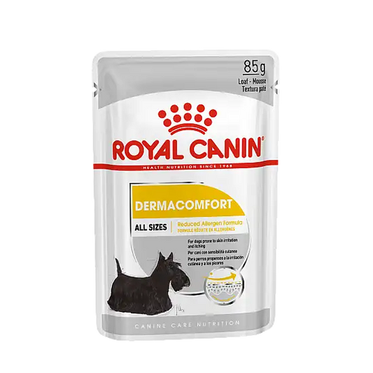 ROYAL CANIN 法國皇家狗乾糧 - 成犬皮膚敏感專用(肉塊包)85Gx12包 / CNN DERMACOMFORT (LOAF)