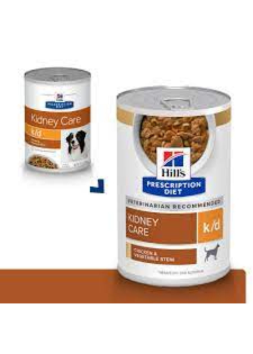 Hill's Prescription k/d Kidney Care (Chicken Stew)Canine  / 希爾思犬用腎臟病護理(雞肉燉蔬菜)罐頭 12.5oz x12 (3395)