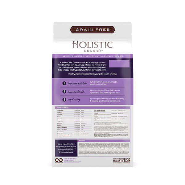 Holistic Select - 無穀物成犬火雞配方 24lb (002960)