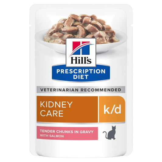 Hill's Prescription Diet k/d Cat Food with Salmon  / 希爾思貓用腎臟處方(三文魚) 85gX12 (605931)