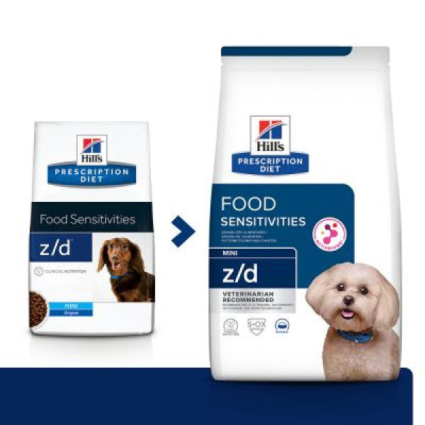 Hill's prescription diet z/d Skin/Food Sensitivities (Small Bite) Canine 犬用皮膚/食物敏感(小型犬)1.5kg (10983HG)