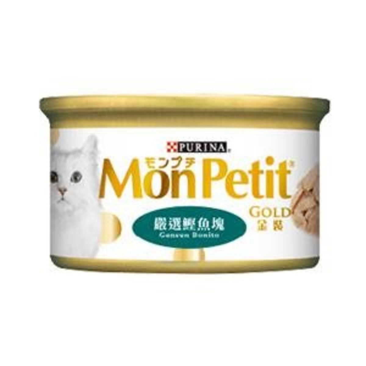 MonPetit- 貓濕糧- 金裝 -嚴選鰹魚塊 85g x 24 can