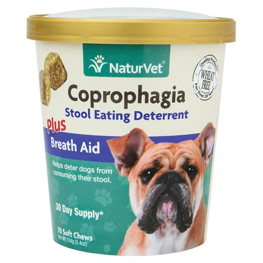 NaturVet Coprophagia停止進食糞便配方咀嚼肉粒(70粒) (004029)