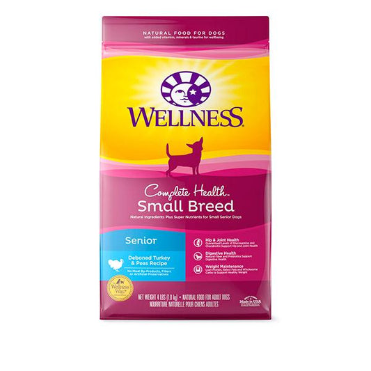 Wellness Complete Health - 小型老犬火雞豌豆配方4lb (004138)