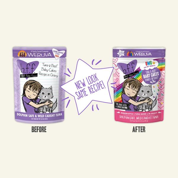 B.F.F.喵友系列貓湯包-野生吞拿魚、牛肉85g(紫) x12 (004900)