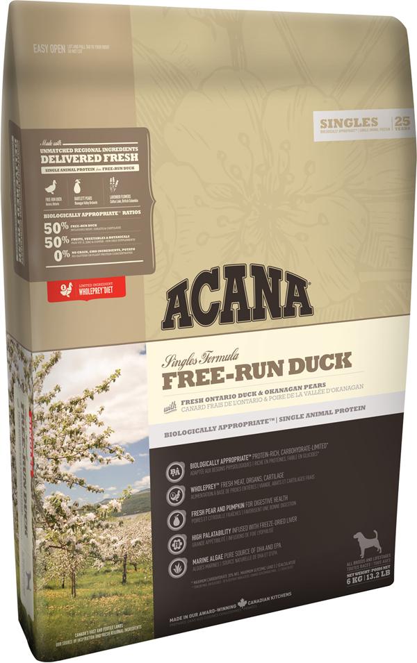 Acana單一蛋白狗糧-放養鴨2kg (004476)