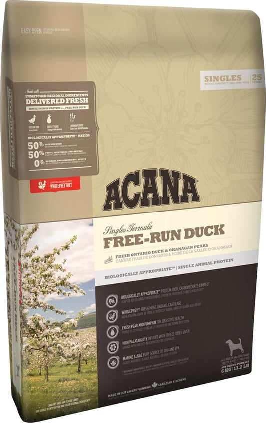 Acana單一蛋白狗糧-放養鴨2kg (004476)