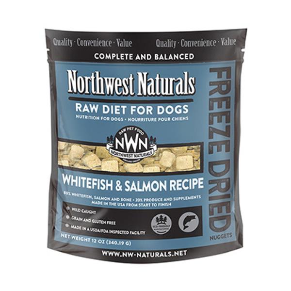 Northwest Naturals 無穀物脫水狗糧-白身魚&三文魚味 12oz (003934)