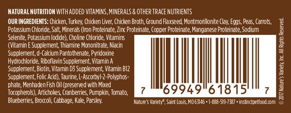 Nature's Variety Instinct頂級蛋白質雞肉配方貓罐頭5.5oz x12 (004571)