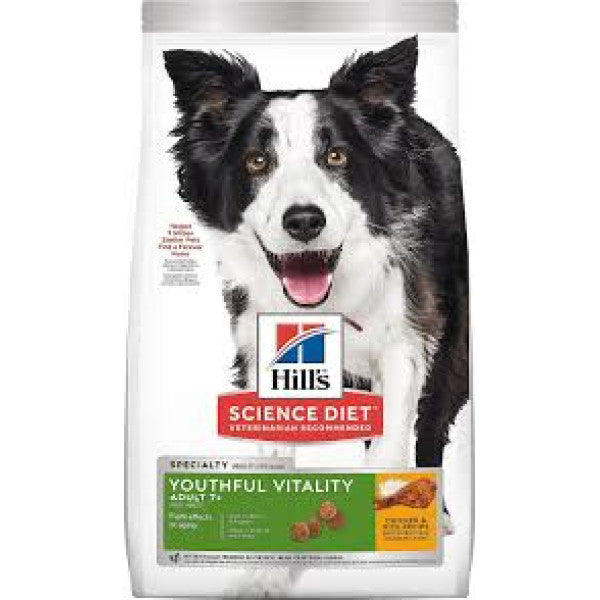 Hill's Youthful Vitality Adult 7+ Chicken & Rice Recipe Dog Food  / 希爾思高齡犬7+年輕活力雞肉+米配方 3.5lbs (10772)