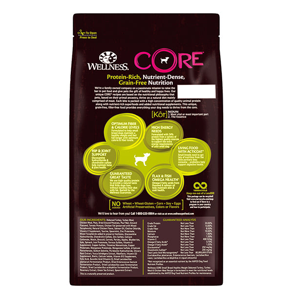 Wellness CORE -無穀物小型成犬減肥配方4lb (005498)