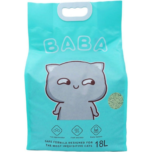 *BABA* 豆腐砂2.0mm (綠茶味) 18L x3包