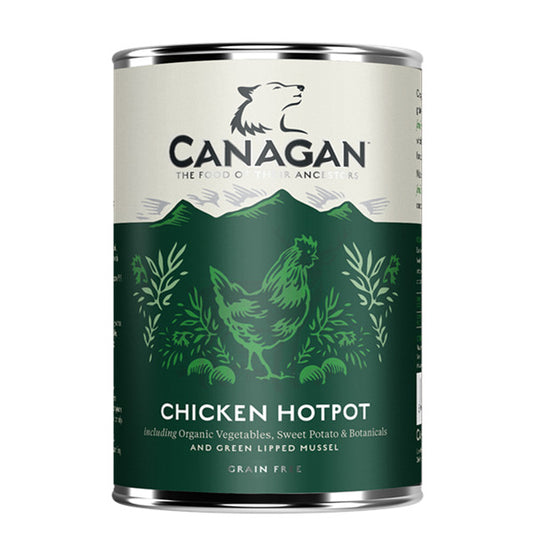 *原箱優惠*Canagan 原之選頂級無穀物主食狗罐頭(雞肉配方) 400G x6 (003549)