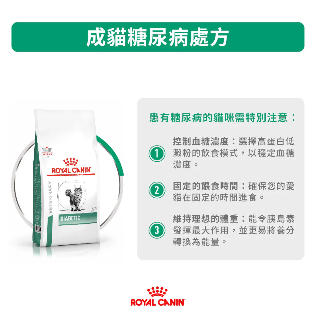 ROYAL CANIN - 成貓糖尿病處方糧 - FELINE DIABETIC 1.5KG