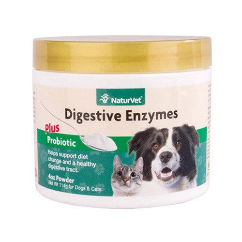 NaturVet 犬貓用酵素益生菌調理腸胃粉4oz (001938)