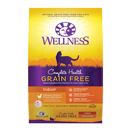 Wellness Complete Health - 無穀物室內貓雞肉配方5lb8oz ()