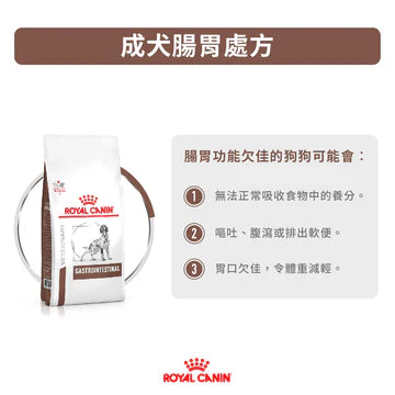 ROYAL CANIN - 成犬腸胃處方糧 - VHN GASTROINTESTINAL FOR DOGS 2KG/7.5KG