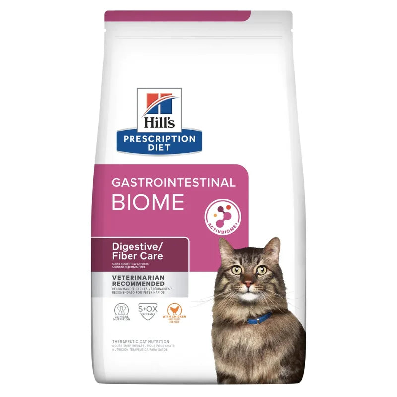 Hill's FELINE GASTROINTESTINAL BIOME (DIGESTIVE / FIBER CARE) - 希爾思處方食品貓用健康腸菌叢配方乾糧 8.5磅 (604200)