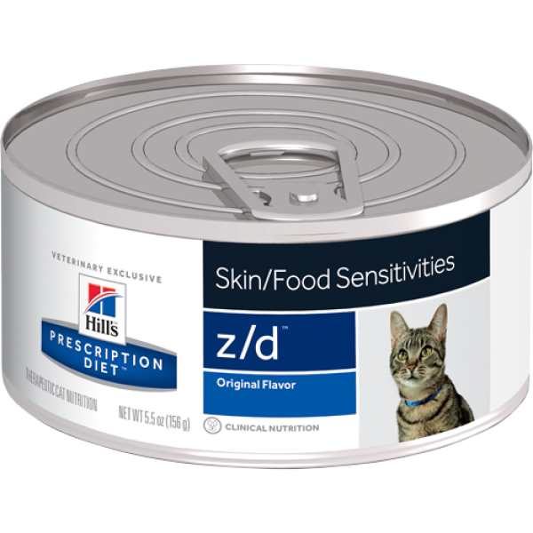 Hill's Prescription Diet z/d Skin Food Sensitivities Feline  / 希爾思貓用皮膚食物敏感罐頭 5.5oz x24罐 (5238)