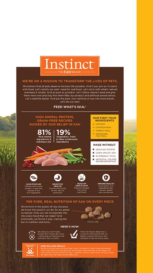 Nature's Variety Instinct本能無穀物雞肉貓用糧11lb (003689)