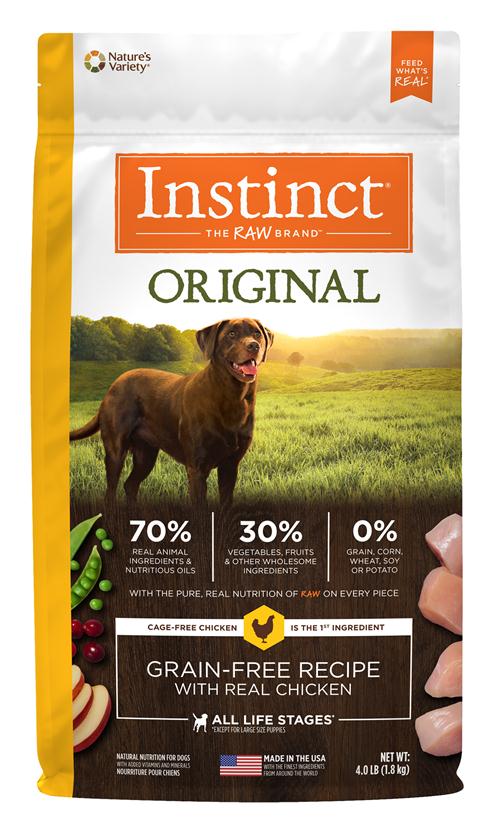 Nature's Variety Instinct本能無穀物雞肉犬用糧 4lb (003666)