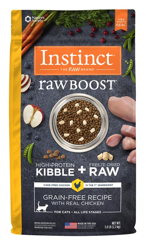 Nature's Variety Instinct Raw Boost生肉無穀物雞肉貓用糧10lb (003697)