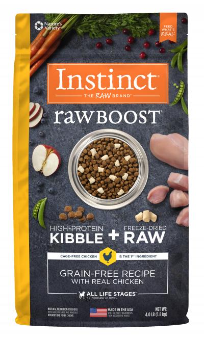 Nature's Variety  Instinct Raw Boost生肉無穀物雞肉犬用糧 4lb (003672)