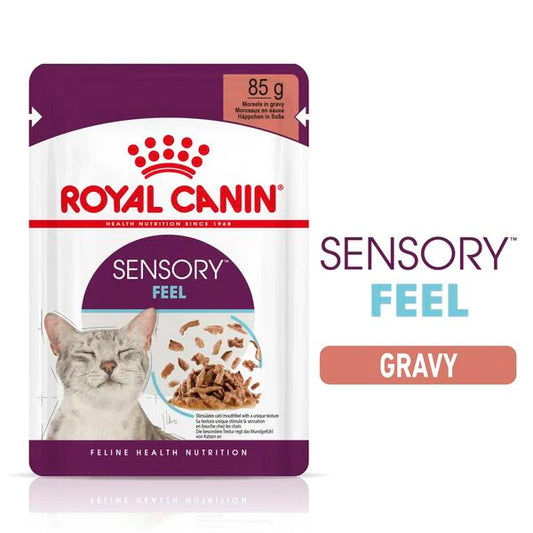 ROYAL CANIN 法國皇家 -貓感系列 濕糧(肉汁) 口感配方 85G / FHN SENSORY FEEL MORSELS IN GRAVY 85G