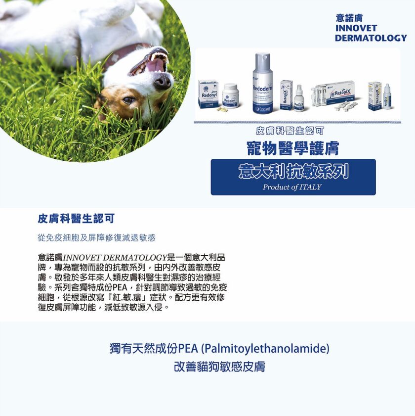 INNOVET® 意諾膚 P.E.A口服補充劑 50mg/150mg