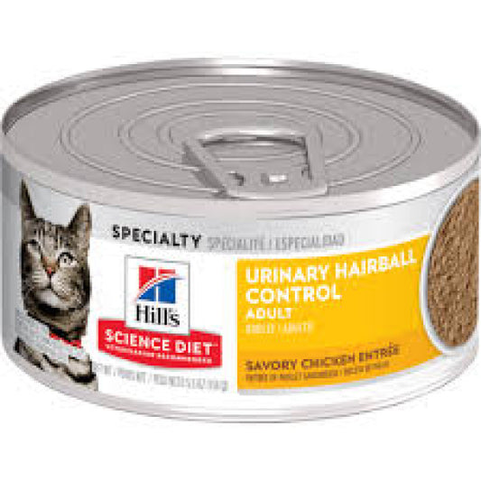 Hill's Urinary Hairball Control成貓泌尿道健康和去毛球 2.9oz (10138)