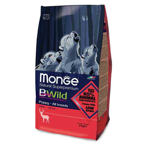 Monge BWild天然狗糧-低穀物幼犬野生鹿肉配方2.5kg (003787)