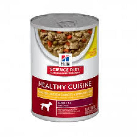 Hill's Adult 1-6 Healthy Cuisine For Dogs Canned Food  / 希爾思成犬 1-6 健康燉肉配方雞肉及蔬菜狗罐頭12.5oz (10450)