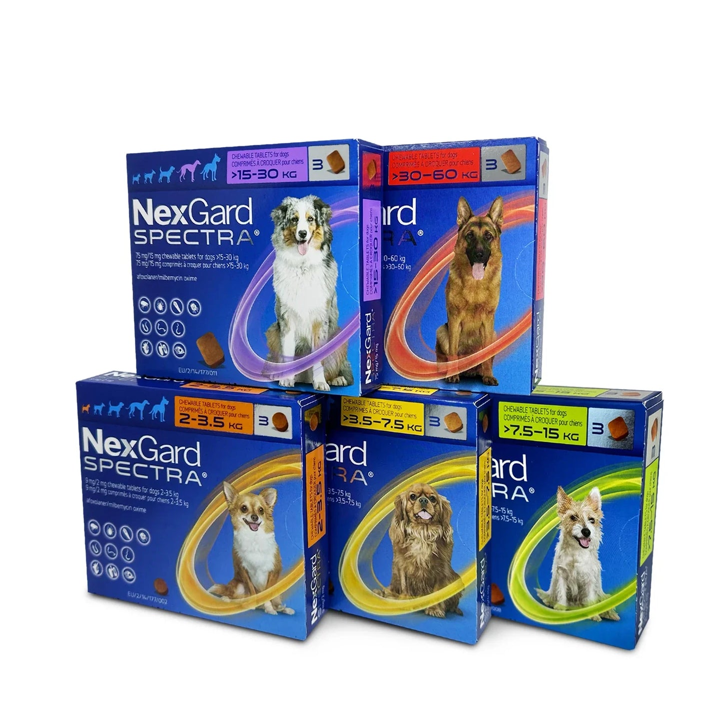 NEXGARD SPECTRA驅蟲咀嚼片 NEXGARD SPECTRA (FLEA, TICK, HEARTWORM AND WORM PREVENTION)