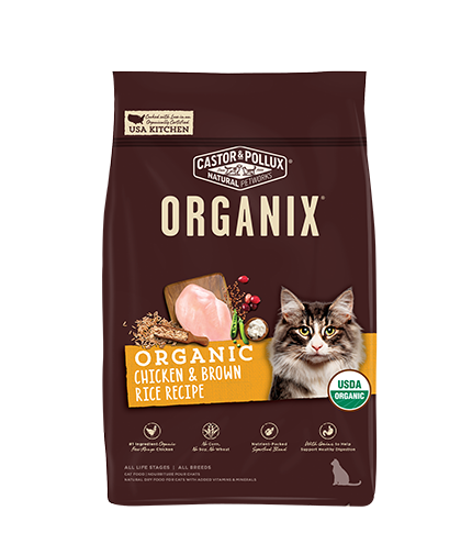 ORGANIX穀物全貓糧 – 有機雞肉糙米配方3lb (003740)