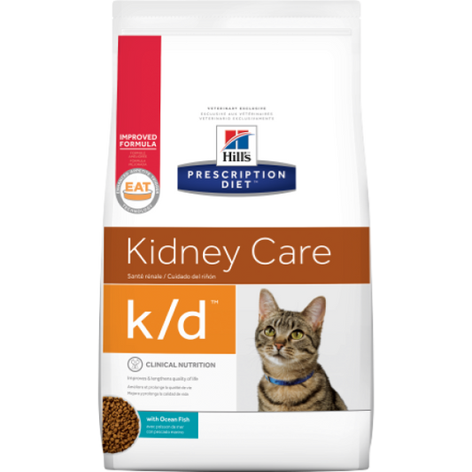 Hill's prescription diet k/d Kidney Care with Ocean Fish Feline  / 希爾思貓用腎臟處方(魚肉) 4lbs (10375)