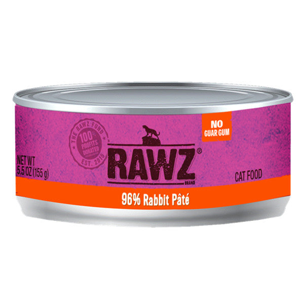 RAWZ全貓主食肉醬罐頭-96%兔肉155g (005911)