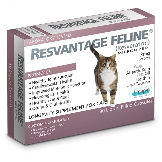 RESVANTAGE® 白藜蘆醇貓用保健品-老年及癌症貓配方(30粒裝)