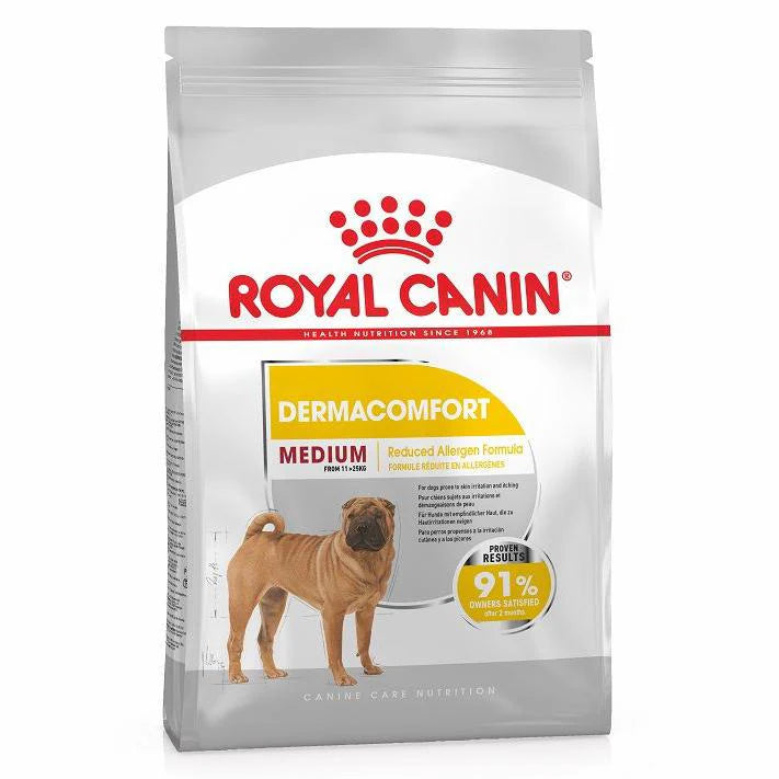 ROYAL CANIN 法國皇家狗乾糧 - 中型犬皮膚舒緩加護配方 CCN MEDIUM DERMACOMFORT 3KG,12KG