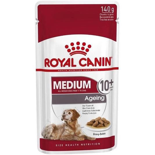 ROYAL CANIN 法國皇家狗濕糧 - 中型老犬10+(肉汁)/SHN MEDIUM AGEING 10+ (GRAVY) 140G