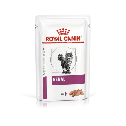 ROYAL CANIN - 成貓腎臟處方濕糧( 肉塊）每包 85G / VHN RENAL  LOAF POUCH 85G