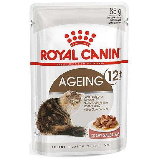 ROYAL CANIN  法國皇家老貓濕糧 - 12歲以上老貓 (肉汁)每包85G  / FHN AGEING 12+ (GRAVY) 85G