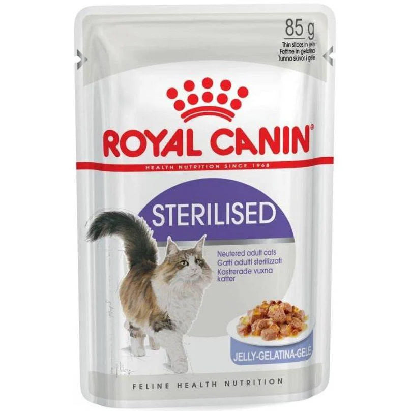 ROYAL CANIN 法國皇家貓濕糧 - 絕育成貓 (啫喱)每包85G / FHN  STERILISED (JELLY) 85G