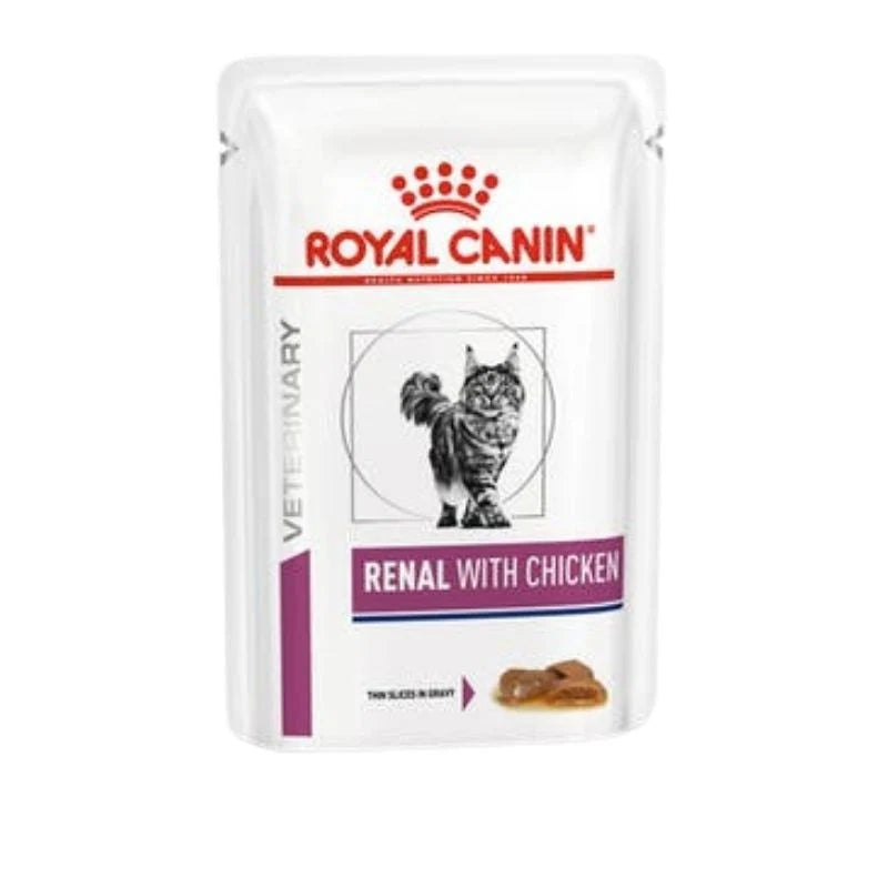 ROYAL CANIN - 成貓腎臟處方濕糧/ VHN RENAL POUCH  - CHICKEN, TUNA AND BEEF FLAVOURS 85G