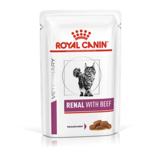 ROYAL CANIN - 成貓腎臟處方濕糧/ VHN RENAL POUCH  - CHICKEN, TUNA AND BEEF FLAVOURS 85G
