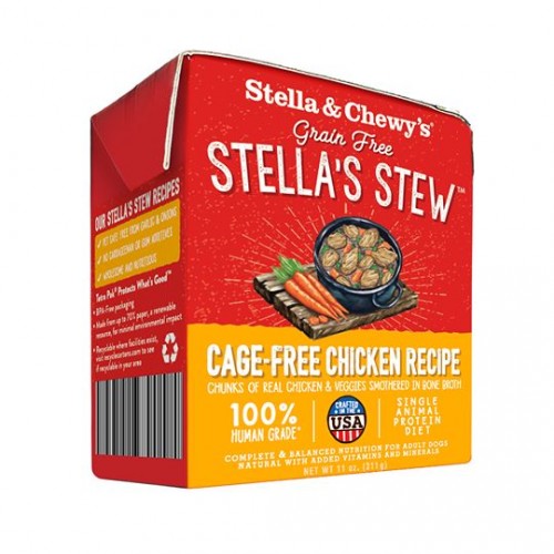 *原箱優惠*Stella & Chewy's慢煮單一材料系列狗濕糧-慢煮放養雞肉11oz x12 (004493)