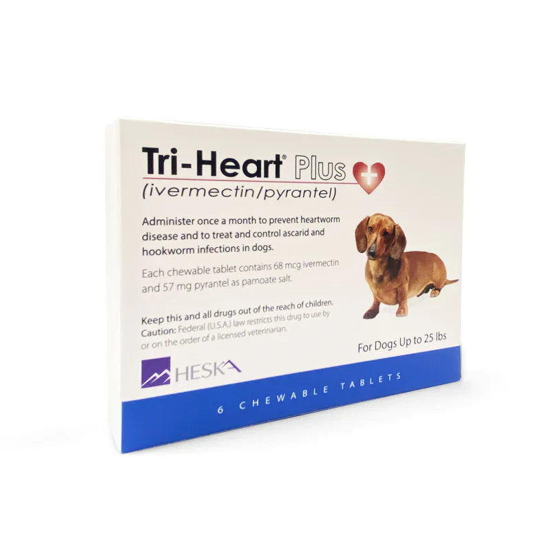 TRI-HEART PLUS 心絲蟲藥 - Small Dogs(<25lbs)(Blue)